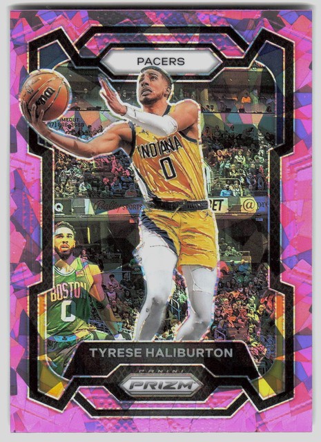 2023-24 Panini Prizm Tyrese Haliburton #102 Pink Ice Prizm Indiana Pacers