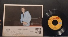 BOBBY MACKEY AUTOGRAPHED 8X10 PHOTO AND 45 COMBO!!