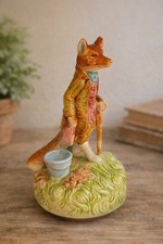 🎵 Schmid Beatrix Potter “Mr. Tod” Music Box – Plays 'The Entertainer' – Japan🎵