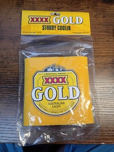 XXXX Gold Stubby Holder - Official Licensed Australian Beer Can/Bottle Cooler