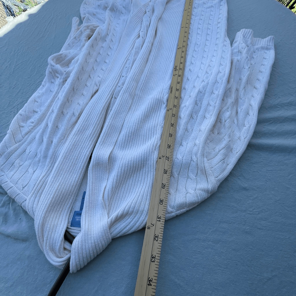 Classic Elements size 22 cable knit open cardigan… - image 5