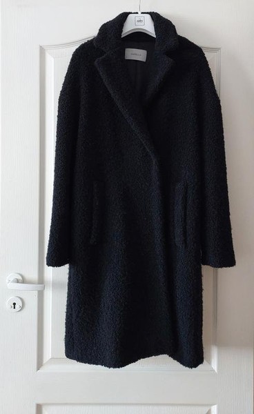 Women Marella Coat Black Wool 36