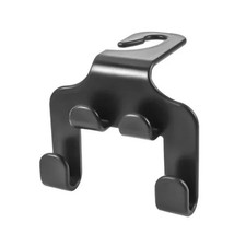 Space Saver Car Seat Headrest Hooks 2 Pack ABS Bag Holder Hanger Black Universal