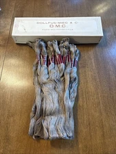 Antique Cotton Floche A Broder DMC No 14 Color 642 Thread 25 Skeins in Box