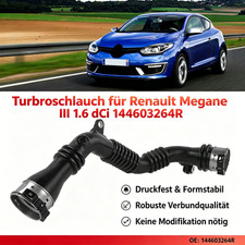 1stk Ladeluftschlauch für Renault Megane III 1.6 dCi 144603264R  Turboschlauch