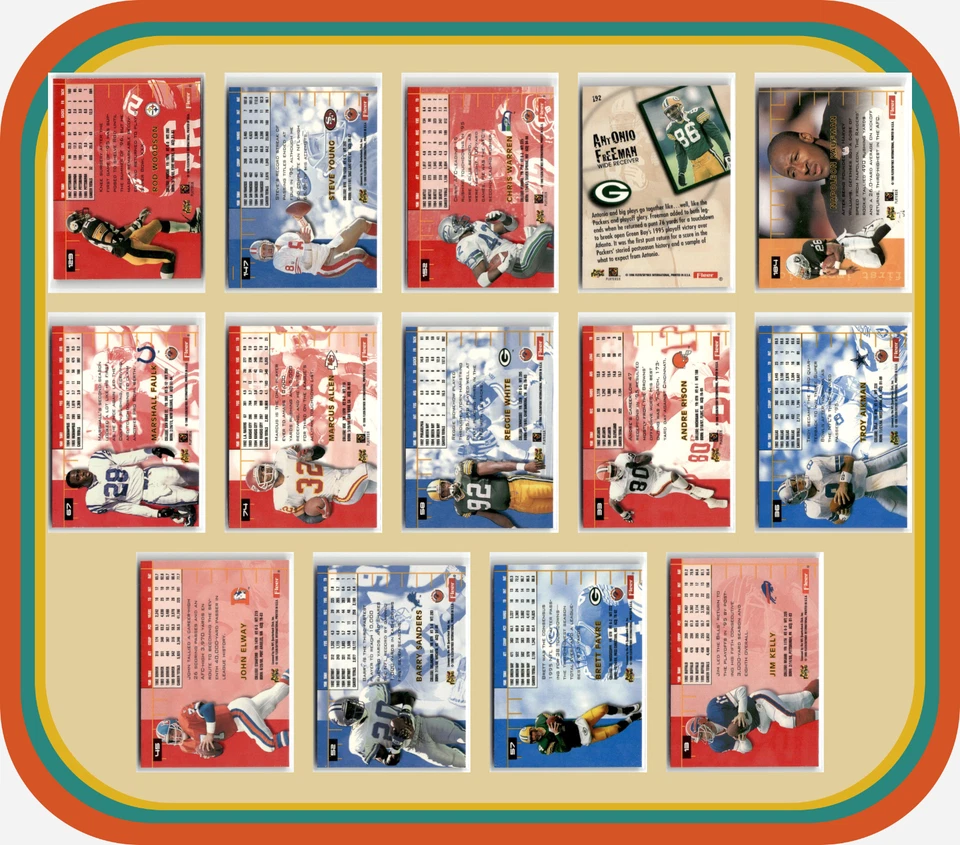 1996 Fleer Ultra Football Complete 200-Card Base Set - Aikman, Favre, Marino - Image 2 of 4