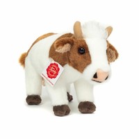 Teddy Hermann Kuh Stehend Kuscheltier Stofftier PlüSchtier Braun Weiß 23 Cm