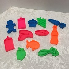 Vintage Mattel Tuff Stuff Plastic Play Food 1972 Lot of 12 pieces