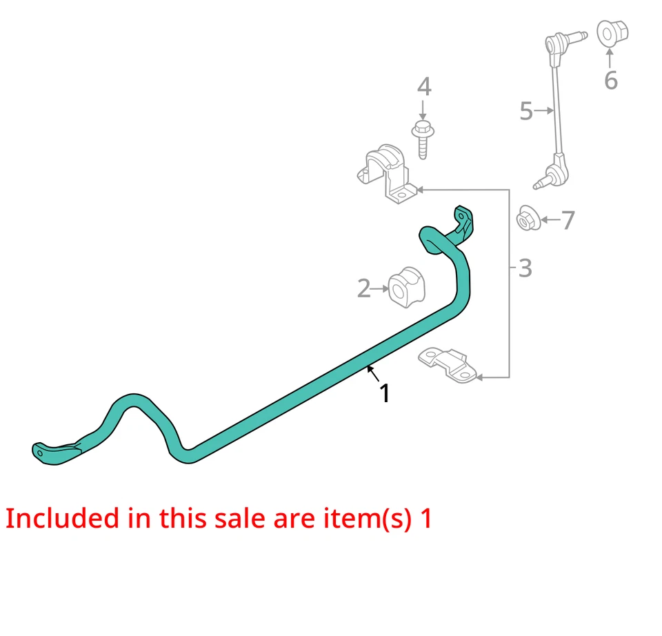 2018 林肯 MKT FWD 前稳定杆 原始设备制造商 59K 英里 - LKQ413558072 — 第 4/4 张图片