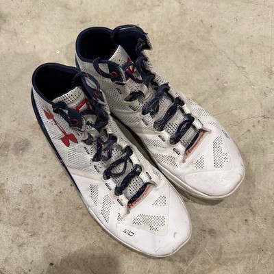 Under Armour Curry 2 Team USA Olympic Men Basketball Shoe White