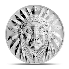 2025 1 oz Samoa Silver Native American 3D Coin (Ultra High Relief, Box, CoA)