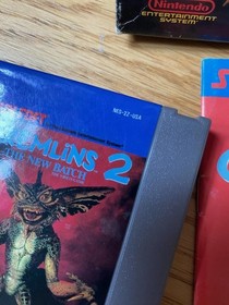 Gremlins 2 The New Batch Nintendo Nes Original Game complete with manual CIB