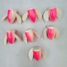 Lot of 7 Worden’s Spin N Glo Pink and White Yakima Bait Fishing 1 3/8” Lure