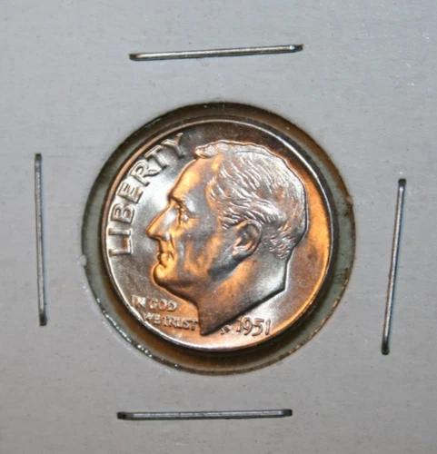 1951 P UNCIRCULATED ROOSEVELT DIME *** 90% SILVER