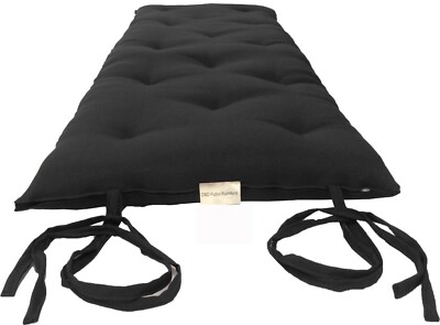King Traditional Floor Futon Mattresses, Portable cotton Pads 3x72x80 Black