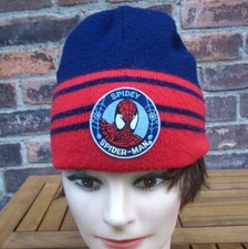SPIDERMAN beanie hat Marvel Comics super hero McFarlane knit ski cap w/ patch