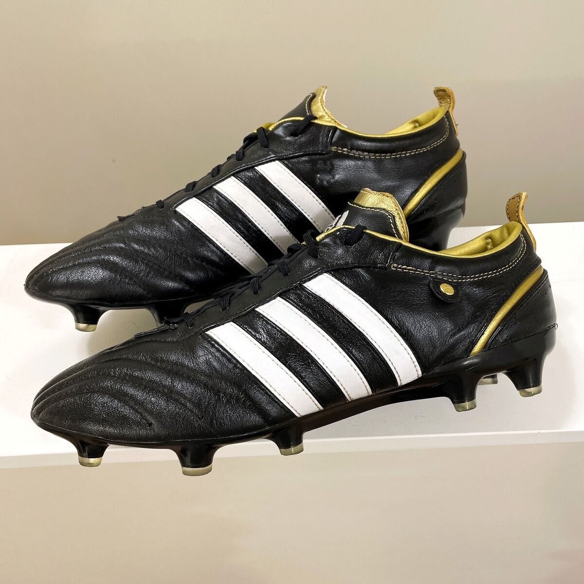 ADIDAS ADIPURE FG EA LEGENDS * GX0218 * 9.5 US * BLACK/GOLD ADIDAS ADIPURE FG EA LEGENDS * GX0218 * 9.5 US * BLACK/GOLD