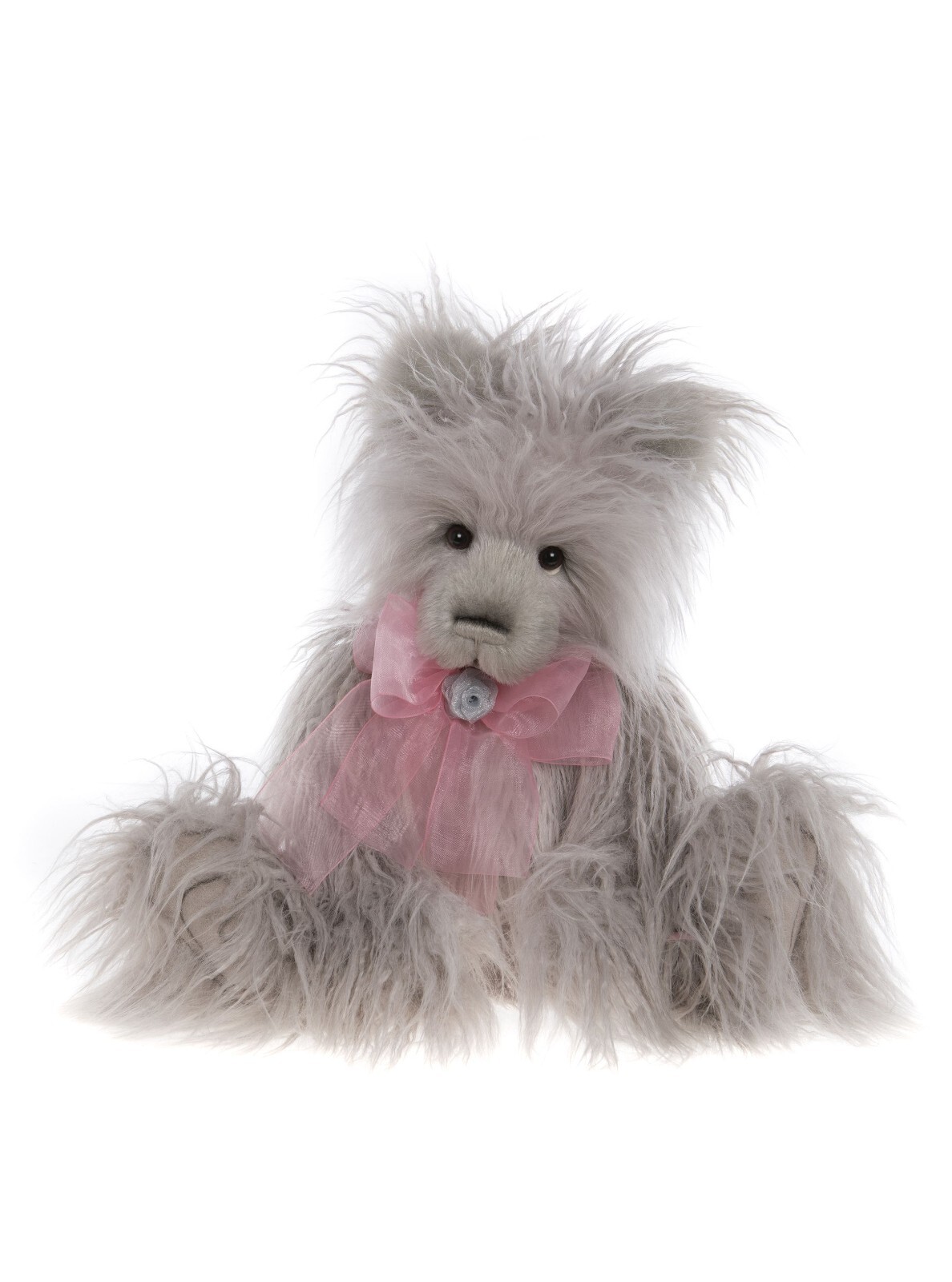 Charlie Bears 2023 - Chrissy |  Long Plush Fur Teddy With Bow