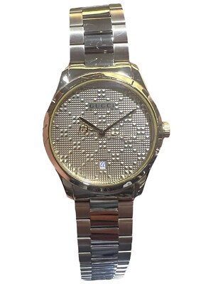 Gucci G Ladies Gold Tone Watch Mint Condition 38mm With Box