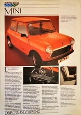 Austin Rover Mini - Metro - Maestro - Triumph Acclaim Brochure 1983 IE