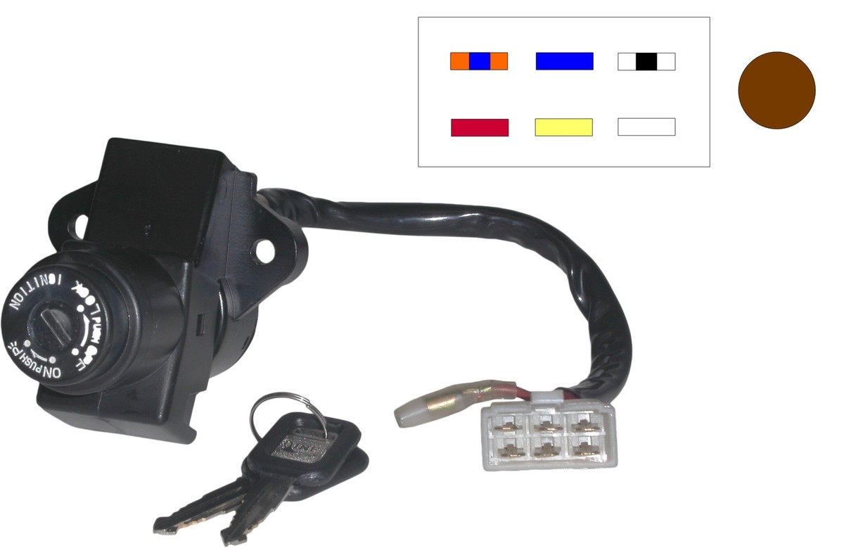 Ignition Switch for 1989 Kawasaki ZXR 400 (ZX400H1) | eBay