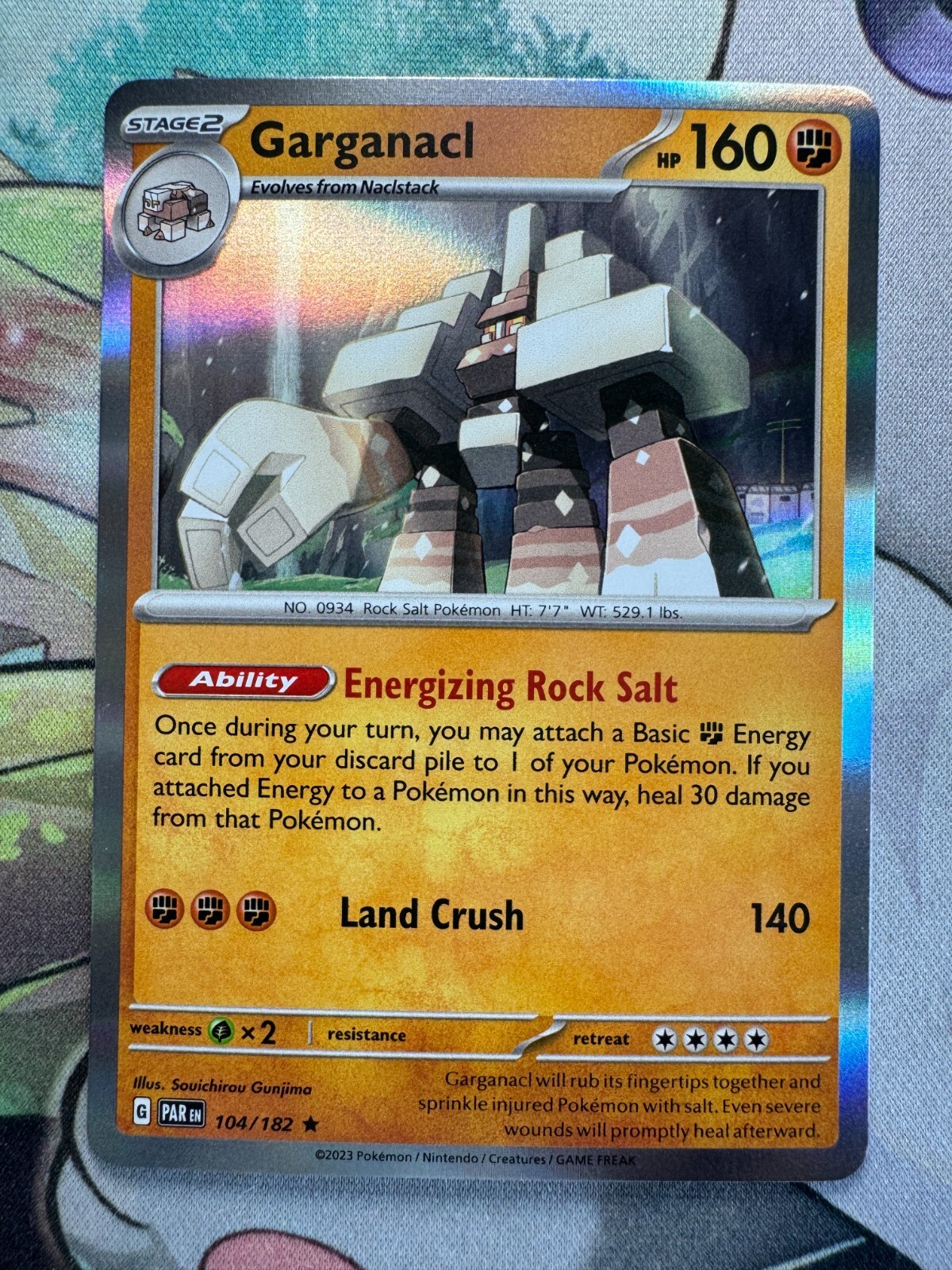 Garganacl Holo English Pokemon TCG BKCE32