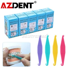 Dental Ortho Elastics Braces Rubber Bands 3.5/5.0/6.5OZ /Elastic Placer Hooks