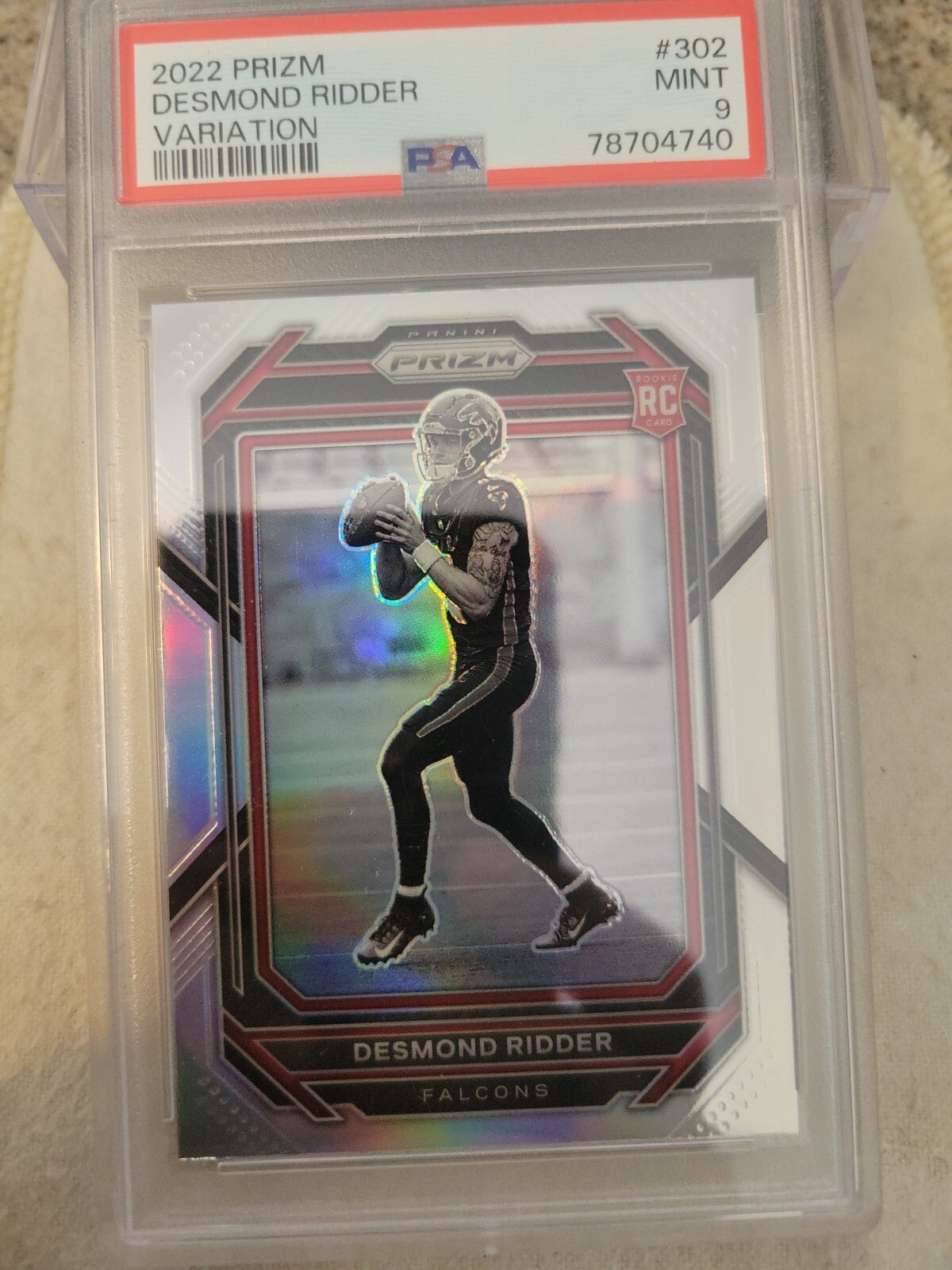 DESMOND RIDDER PSA 9 2022 PANINI PRIZM #302 ROOKIE VARIATION SILVER PRIZM RC 622