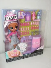 OMG SURPRISE DOLL FASHION DOLL KITTY K NAIL BAR SET WITH DECORATE YOUR ORN NAILS