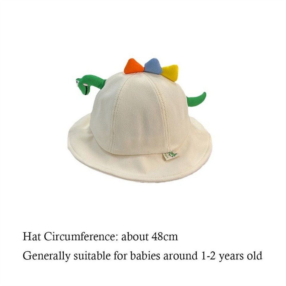 Breathable Baby Bucket Hat Cotton Panama Hat Casual Beach Cap Toddler