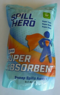 Xsorb Super Absorbent Sweeps Spills Away 1.82qt/2 L Bag, UPC 769175921113