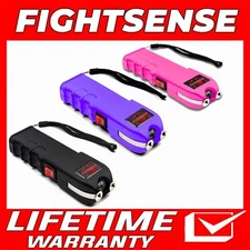 FIGHTSENSE HEAVY DUTY STUN GUN WITH LED FLASHLIGHT FOR WOMEN SELF DEFENSE