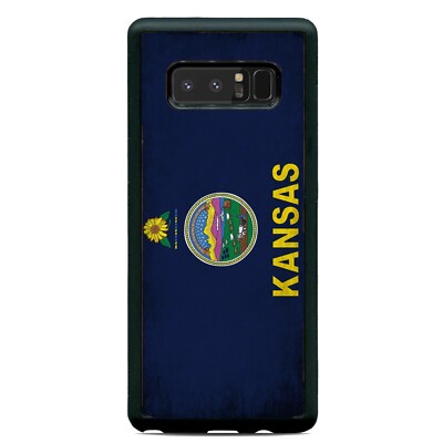 Grunge Kansas State Flag Case Cover Samsung Galaxy Note 20 Ultra 10 Plus 9 8
