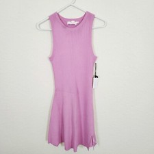 ASTR The Label NWT Ribbed Fit & Flare Dress Lilac Large