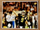 DREW BREES NEW ORLEANS SAINTS QUARTERBACK SIGNED 8.5X11 GLOSSY PHOTO