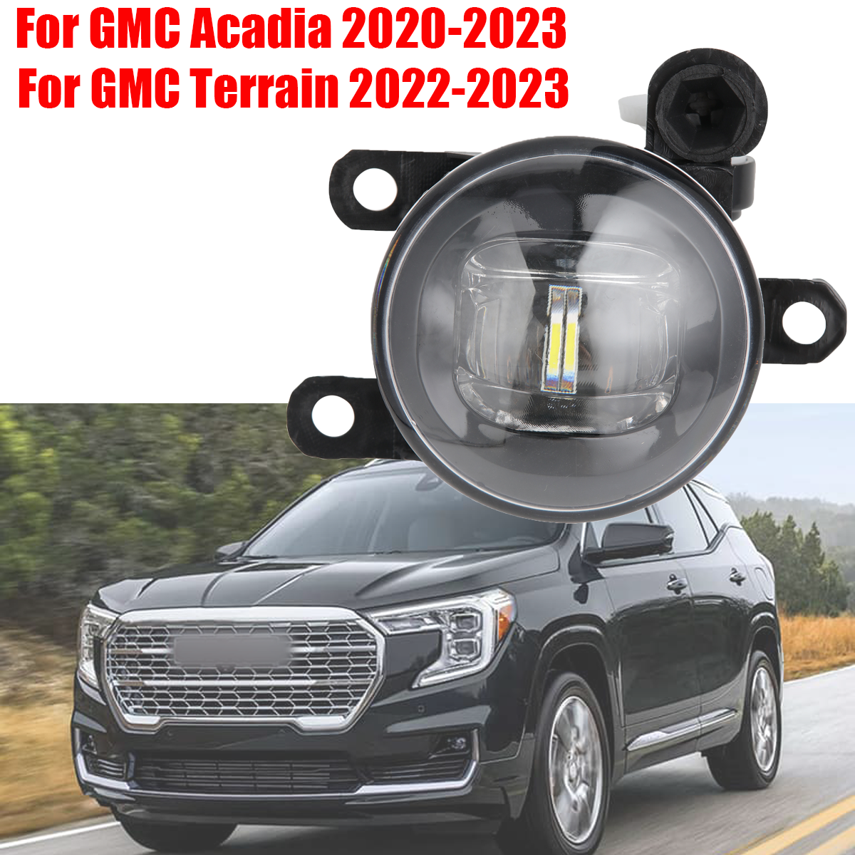 Fog Light Driver Left Side For 2020-2023 GMC Acadia 2022-2023 Terrain