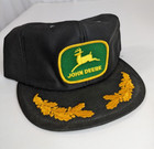 Vtg 80s John Deere Hat Patch Snapback Mesh Cap Golden Leaves Scrambled Eggs