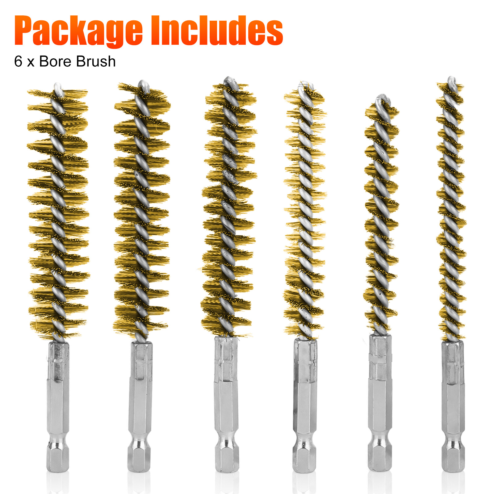 Stainless Steel Wire Brushes Polishing Wheel End Brush 1/8" Shank Removal Rust
