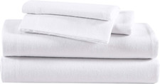 - Queen Sheets, Cotton Flannel Bedding Set, Brushed for Extra Softness, Cozy Hom