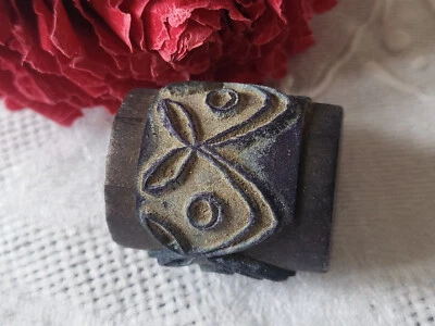 Tampon ancien frise pour rouleau à festonner festonneur broderie creation N°16 - Photo 1/3