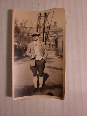 Vtg Photo Chas Ray Basketball Ball Player, Peking China. Around 1925