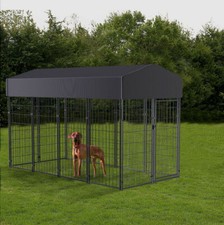 Outdoor Dog Kennel Cage Dog Playpen Fence House Animal Runs Crates Proof Cover