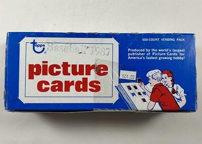 1987 Topps Baseball Vending Picture Cards Box d4