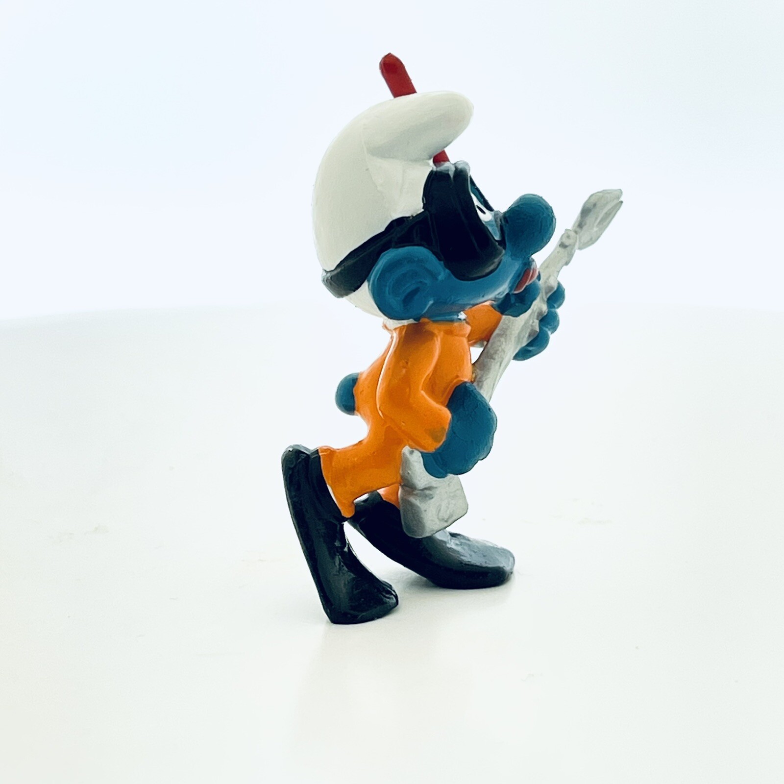 Bully Smurfs 20120 Frogman Smurf Scuba Diver Snorkel Vintage Toy Figure