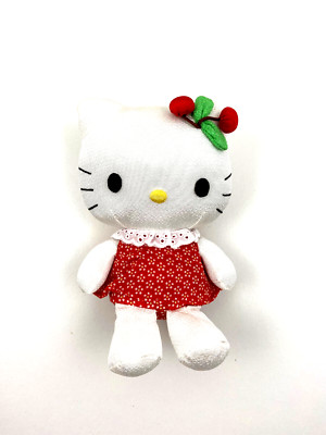 Hello Kitty Katze Cat Plüsch Plüschfigur 21 cm Figur Sanrio Kirschen neu