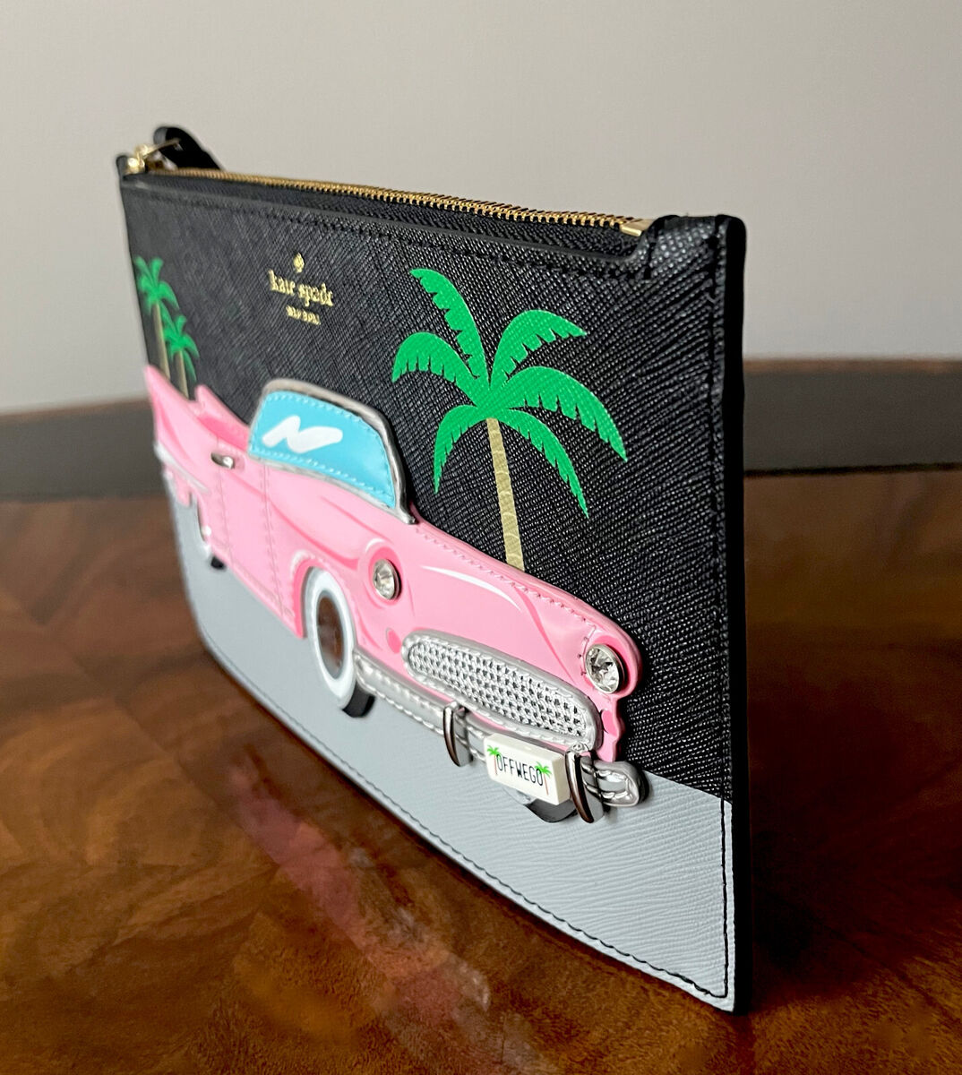 NWT Kate Spade CHECKING IN 3D Vintage Pink Convertible NWT Kate Spade CHECKING IN 3D Vintage Pink Convertible