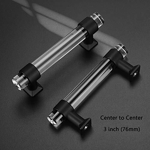 Mengico 25-Pack Black Matte Cabinet Pulls – 3 Inch Acrylic T-Bar Handles For Kitchen & Drawers - View #11