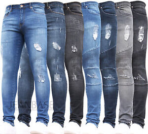 Denim jeans mens ripped