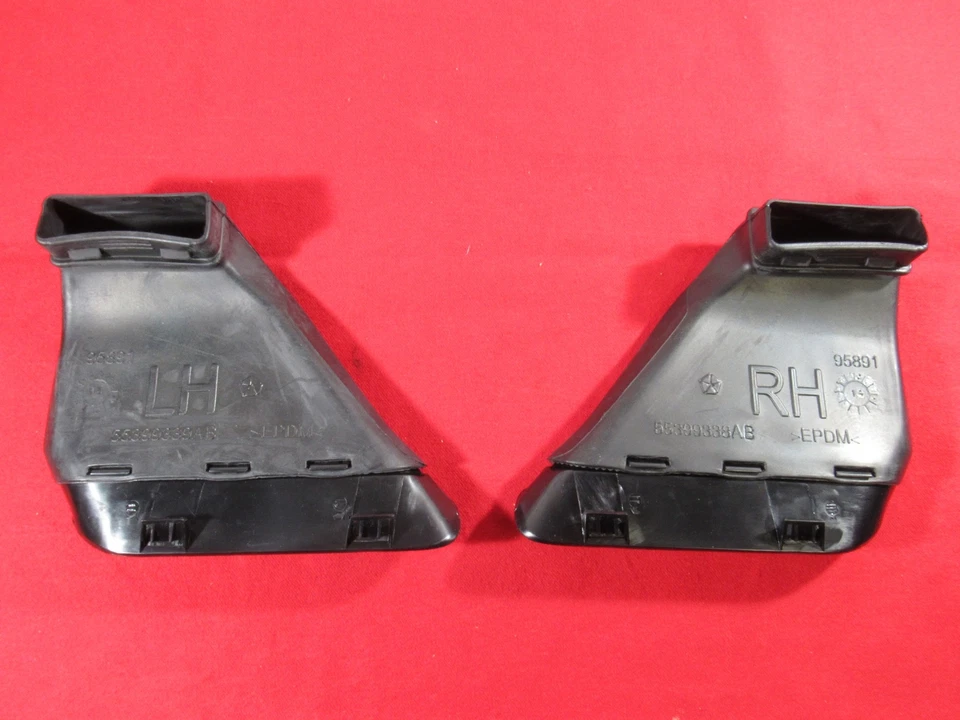 Dodge Challenger R/T SRT capó lateral derecho e izquierdo ventilación de cuchara NUEVO OEM MOPAR Foto 2 de 4