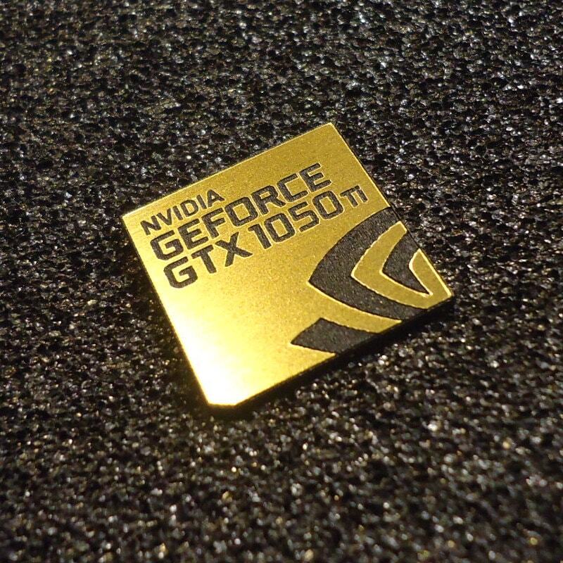 Nvidia GEFORCE GTX 1050 Ti PC Logo Label Decal Case Sticker Laptop